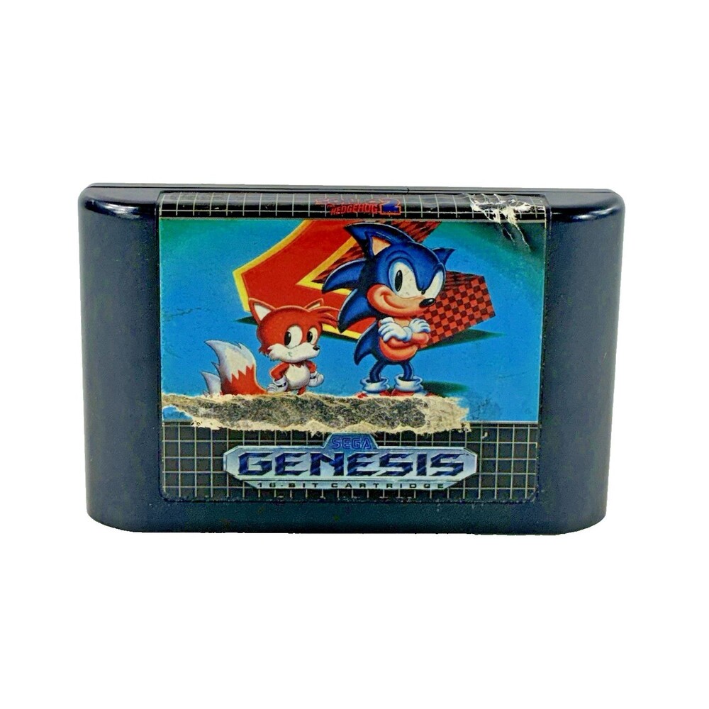 Sonic the Hedgehog 2 Sega Genesis Vintage Video Game Cartridge Only Tested